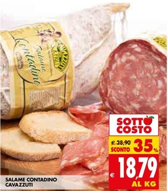 Tigros Salame Contadino Cavazzuti offerta