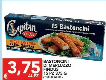 TuoDi Findus Findus - 15 Bastoncini con 100% Filetti di Merluzzo 375 g(ml) offerta