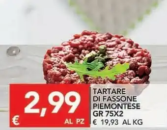 TuoDi Tartare Di Fassone Piemontese 75 Gr X 2 offerta
