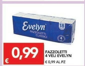 TuoDi Evelyn 18 Fazzoletti Classici 4 Veli offerta