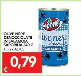 TuoDi Saporilia Olive Nere Denocciolate In Salamoia 340 G offerta