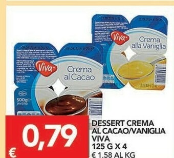 TuoDi Viva Crema Dessert Crema Al Cacao/vaniglia offerta