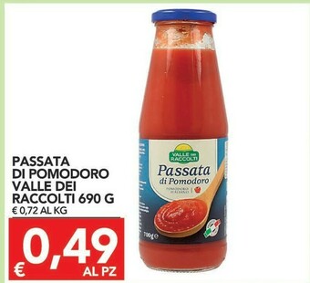 TuoDi Valle dei raccolti Passata Di Pomodoro offerta
