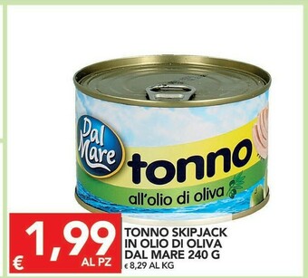 TuoDi Dal mare Tonno All'Olio Di Oliva 240 G(ml) offerta