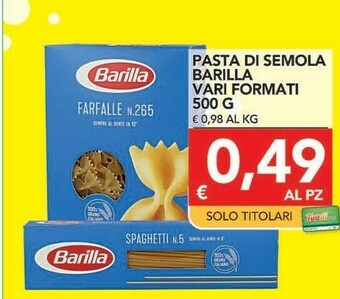 TuoDi Barilla Pasta offerta