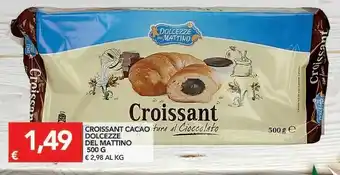 TuoDi Dolcezze Del Mattino Croissant Cacao offerta