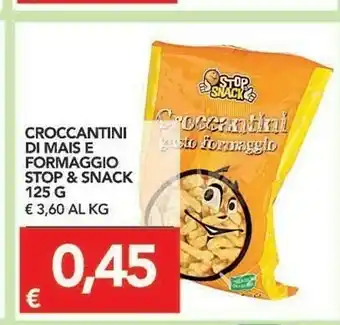 TuoDi Stop & Snack Croccantini Di Mais E Formaggio 125 G offerta