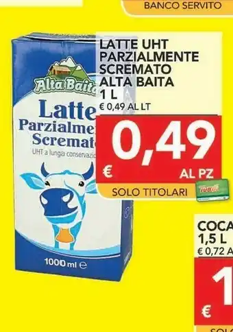 TuoDi Alta baita Alta Baita - Latte Parzialmente Scremato UHT offerta