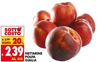 Tigros Nettarine Polpa Gialla offerta