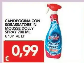 TuoDi Dolly Candeggina Con Sgrassatore In Mousse Spray 700 Ml offerta
