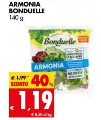 Tigros Armonia Bonduelle 140 g offerta
