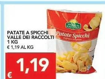 TuoDi Valle dei raccolti Valle dei raccolti Patate A Spicchi 1 Kg offerta