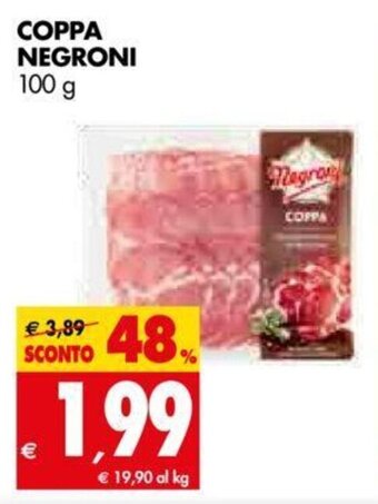 Tigros Coppa Negroni 100 g offerta