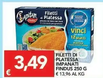 TuoDi Findus Filetti Di Platessa Alla Mugnaia 250 G(ml) offerta