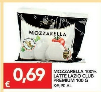 TuoDi Club Premium Mozzarella 100% Latte Lazio 100 G offerta