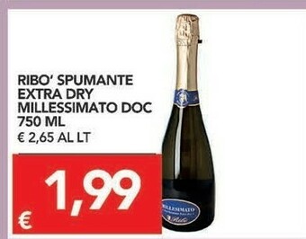 TuoDi Ribé Millesimato Vino Spumante Extra Dry offerta