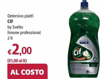 Cif Detersivo piatti by Svelto limone professional 2 lt