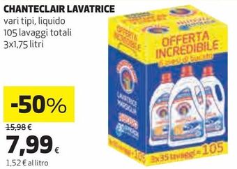 Ipercoop Chanteclair lavatrice offerta