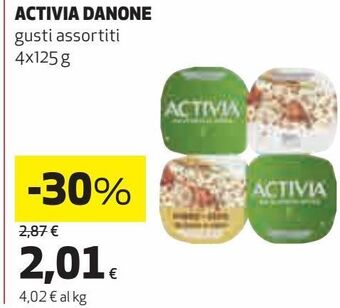 Ipercoop Activia danone offerta
