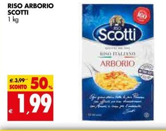 Tigros Riso Arborio Scotti 1 kg offerta