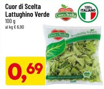 DPiù Cuor di Scelta Lattughino Verde 100 g offerta