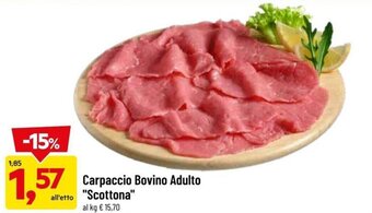 Carpaccio Bovino Adulto "Scottona"