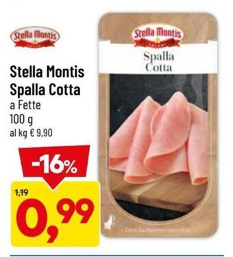 DPiù Stella Montis Spalla Cotta a Fette 100 g offerta