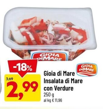 DPiù Gioia di Mare Insalata di Mare con Verdure 250 g offerta