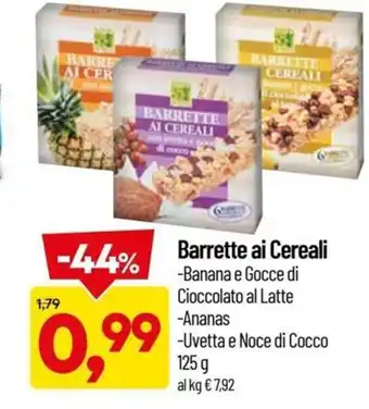 DPiù Barrette ai Cereali 125 g offerta