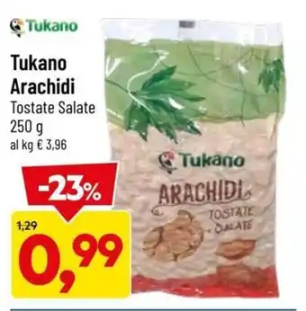DPiù Tukano Arachidi Tostate Salate 250 g offerta