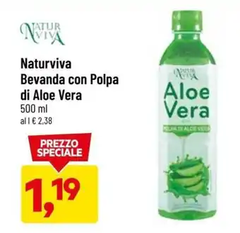 DPiù Naturviva Bevanda con Polpa di Aloe Vera 500 ml offerta