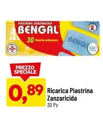 DPiù Bengal Ricarica Piastrina Zanzaricida 30 pz offerta