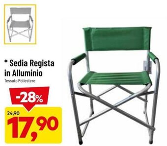 DPiù Sedia Regista in Alluminio offerta