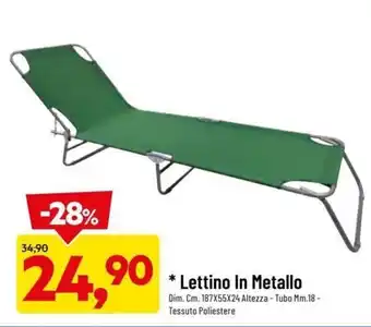 DPiù Lettino In Metallo offerta