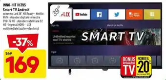DPiù INNO-Hit IH39S Smart TV Android offerta