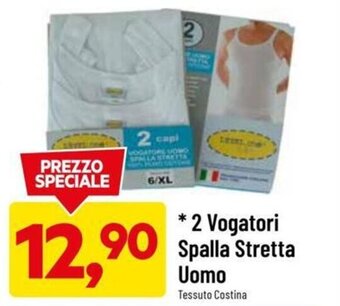 DPiù 2 Vogatori Spalla Stretta Uomo Tessuto Costina offerta