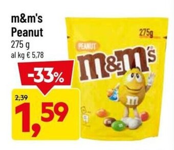 DPiù m&m's Peanut 275 g offerta