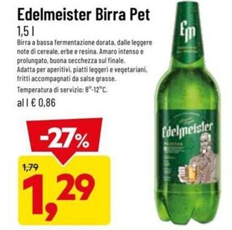 DPiù Edelmeister Birra Pet 1,5 l offerta