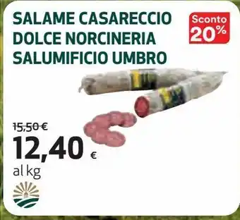 Ipercoop Salame casareccio dolce norcineria salumificio umbro offerta