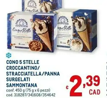 Metro Sammontana Gelato offerta