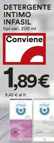 Coop Infasil Detergente intimo offerta
