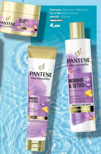 Carrefour Pantene Shampoo, Balsamo o Maschera Pro V Miracles assortiti - 225 ml offerta