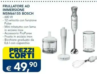 Esselunga Bosch MSM66146 Frullatore Frullatore Ad Immersione Grigio, Bianco 600 W offerta