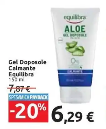 Carrefour Equilibra Gel Doposole Calmante 150 ml offerta