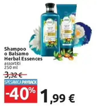 Carrefour Herbal Essences Shampoo o Balsamo 250 ml offerta