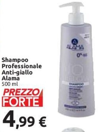 Carrefour Alama Shampoo Professionale Anti-giallo 500 ml offerta