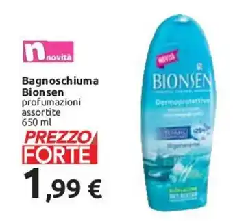 Carrefour Bionsen Bagnoschiuma 650 ml offerta