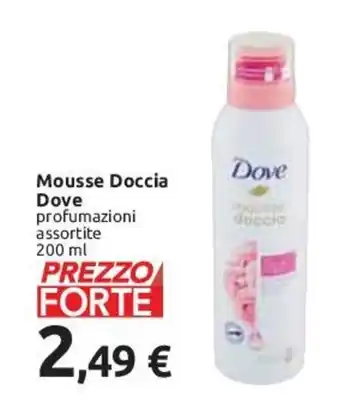 Carrefour Dove Mousse Doccia 200 ml offerta
