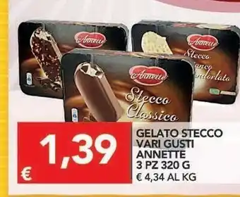 TuoDi Annette Gelato Stecco 3 Pz 320 G offerta