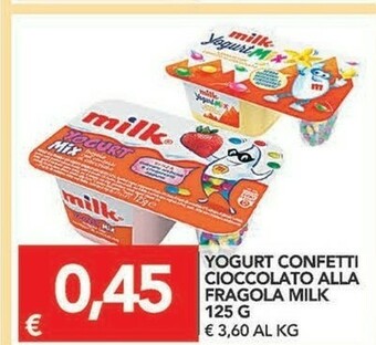 TuoDi Milk - Yogurt Mix Alla Fragola Con Confetti Al Cioccolato 125 G(ml) offerta